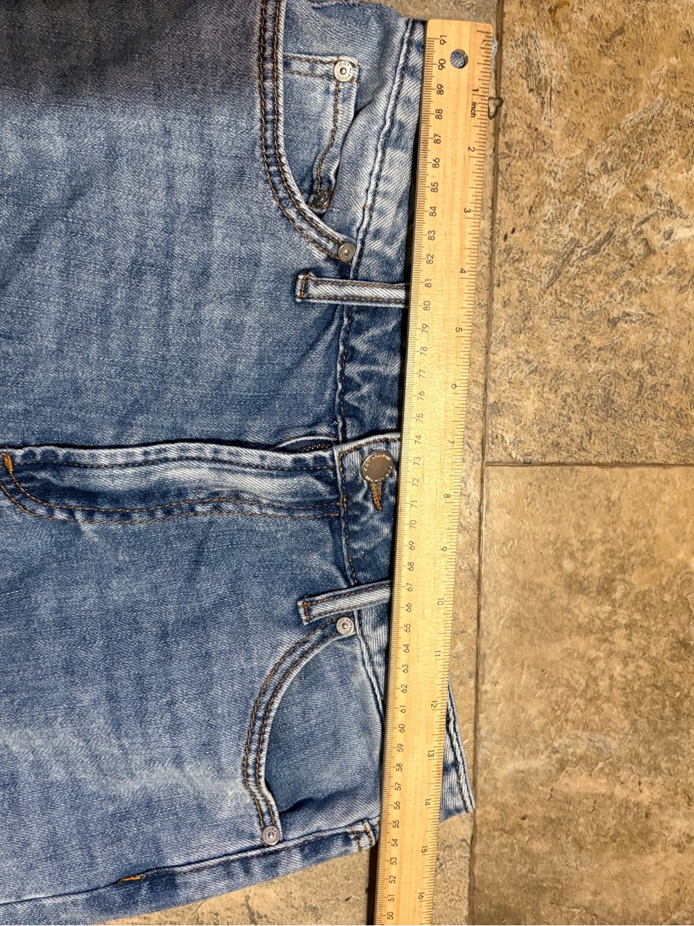 Oat New York Cloud Luxe Wide Leg Jeans Size 8/29 High Rise Light Was - Picture 7 of 9